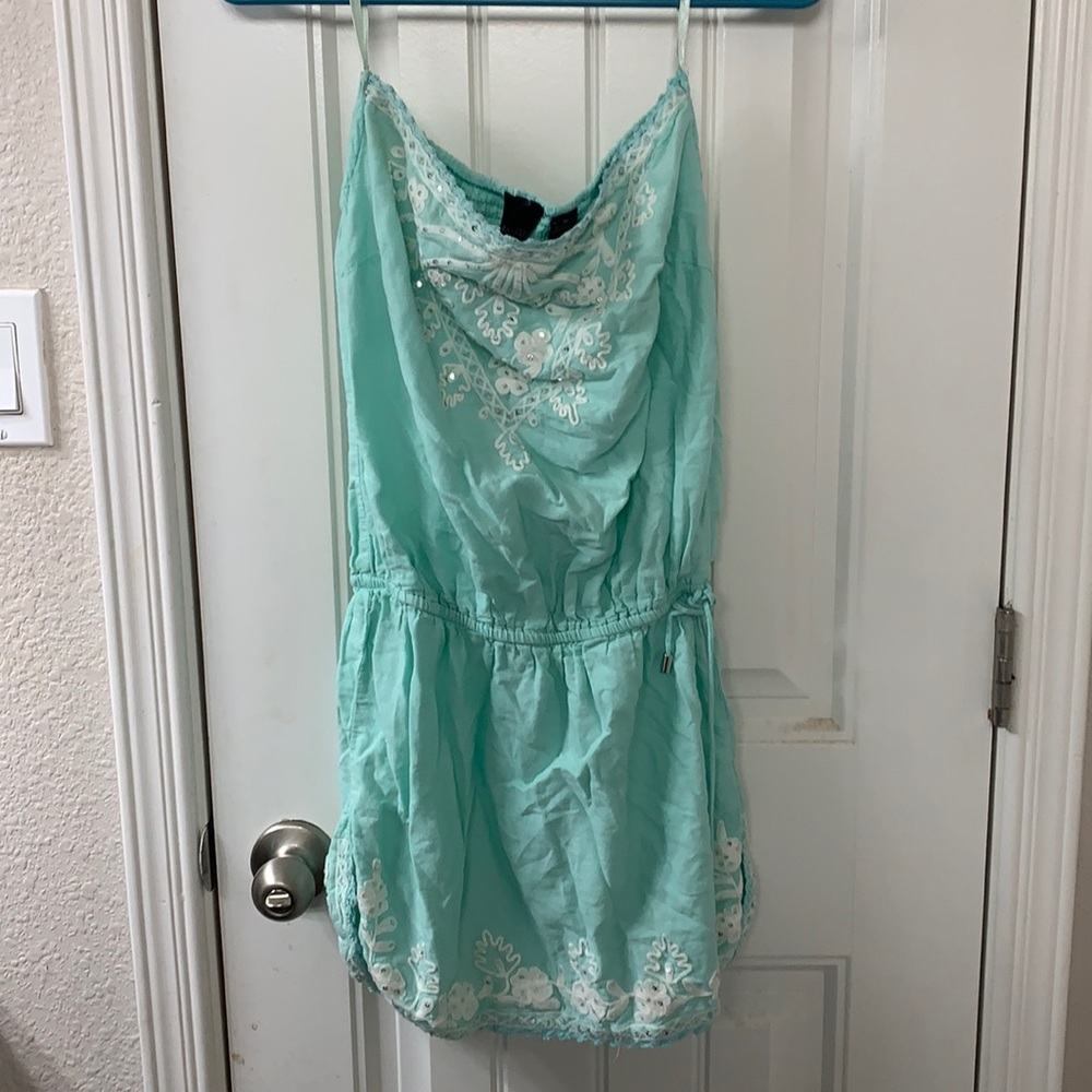 Turquoise bathing suit Coverup